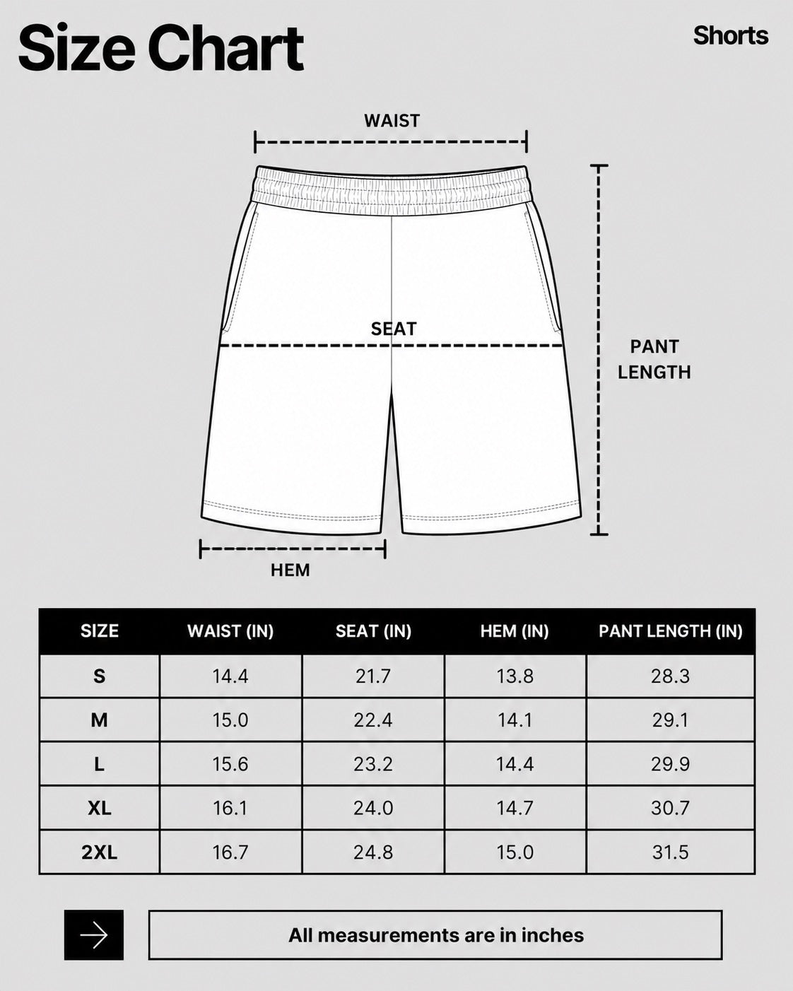 LA sweatshorts